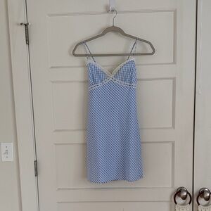 NWT Blue Gingham Dress